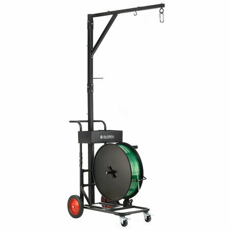 GLOBAL INDUSTRIAL Strapping Dispenser Cart with Tool Balancer 412682